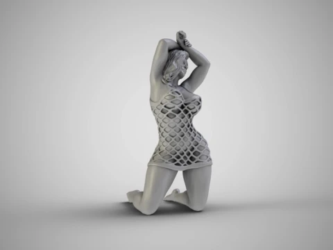 Winter Beauty Woman 2 3D Print Model