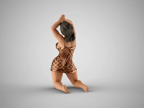 Winter Beauty Woman 2 3D Print Model