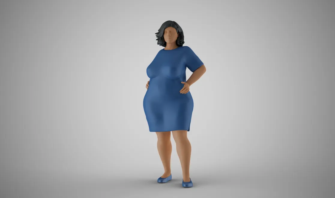 Winter Beauty Woman 3 3D Print Model .c4d .max .obj .3ds .fbx .stl .blend