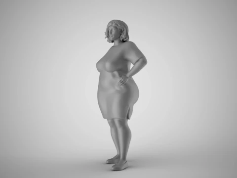 Winter Beauty Woman 3 3D Print Model