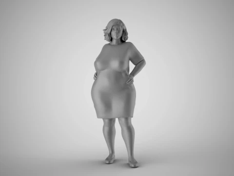 Winter Beauty Woman 3 3D Print Model