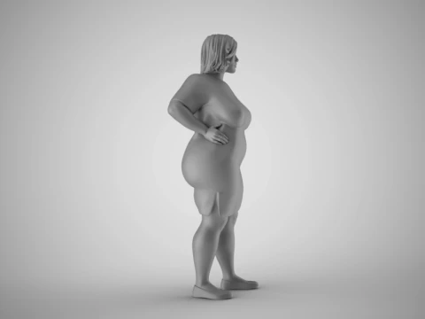 Winter Beauty Woman 3 3D Print Model