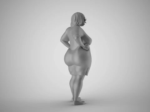 Winter Beauty Woman 3 3D Print Model