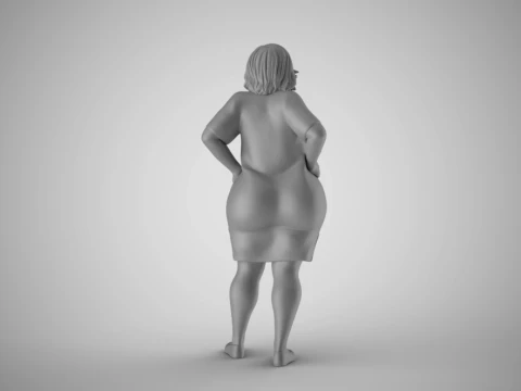 Winter Beauty Woman 3 3D Print Model