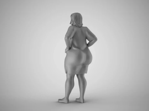 Winter Beauty Woman 3 3D Print Model
