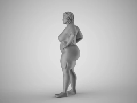 Winter Beauty Woman 3 3D Print Model