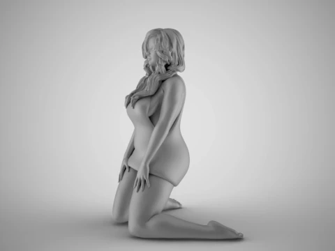 Winter Beauty Woman 5 3D Print Model