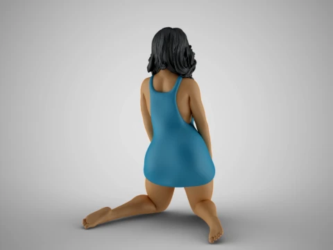 Winter Beauty Woman 5 3D Print Model