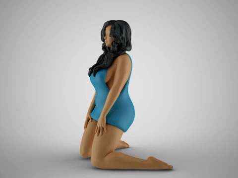 Winter Beauty Woman 5 3D Print Model