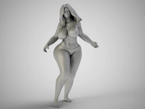 Water Splash Girl 3D printmodel