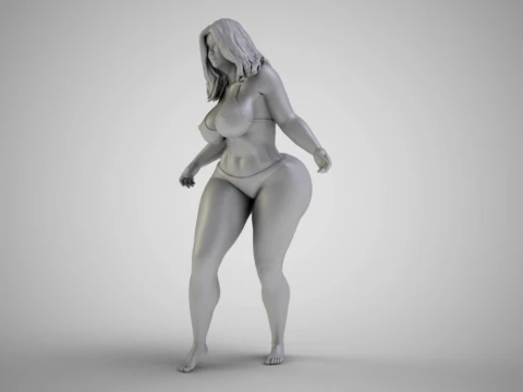 Water Splash Girl 3D printmodel