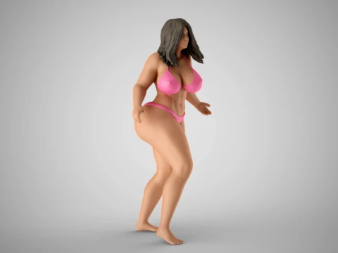 Water Splash Girl 3D printmodel