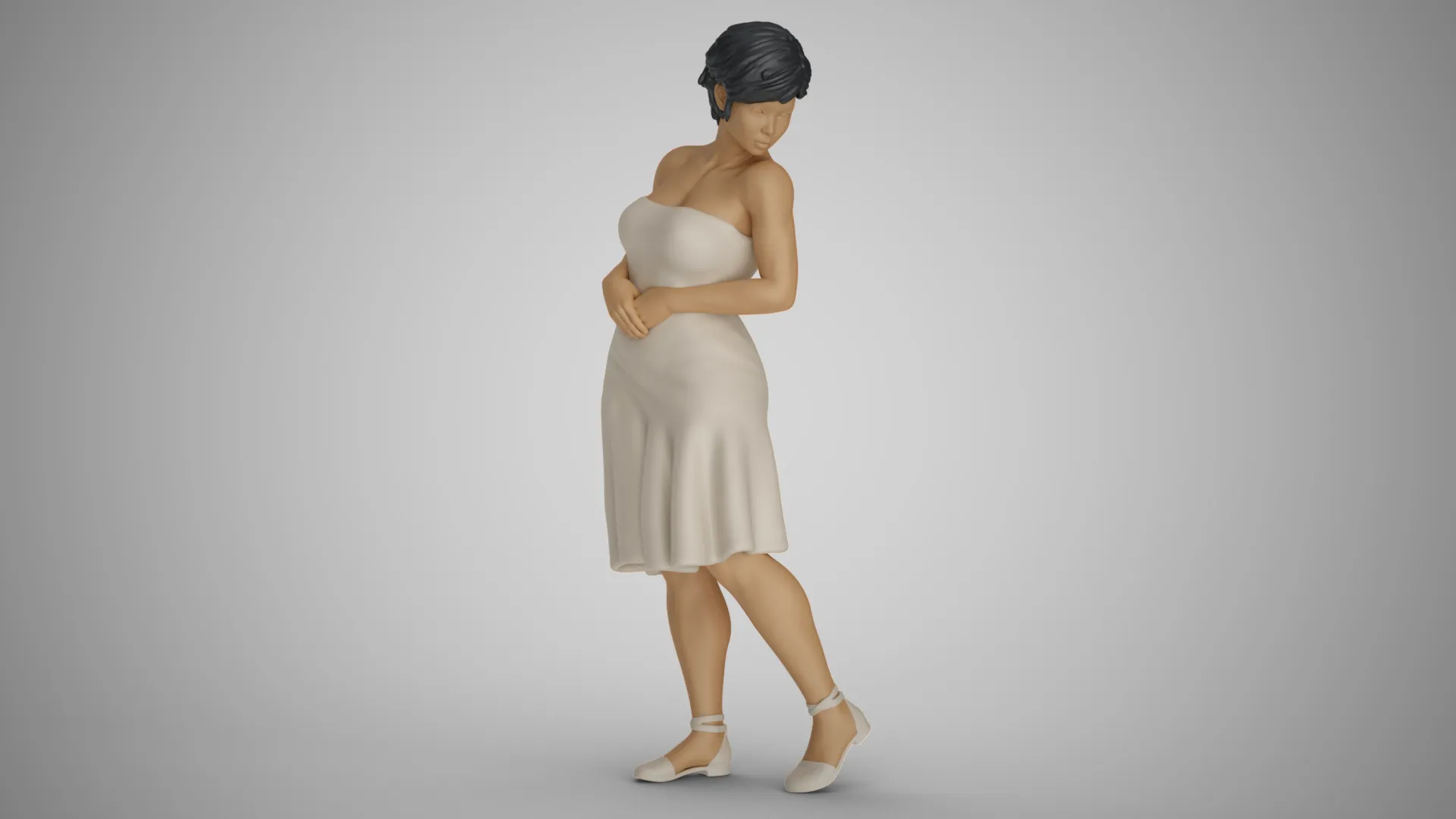Water Splash Girl 2 3D Druckmodell .c4d .max .obj .3ds .fbx .stl .blend 