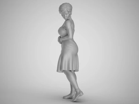 Water Splash Girl 2 3D Druckmodell