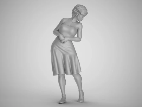 Water Splash Girl 2 3D Druckmodell