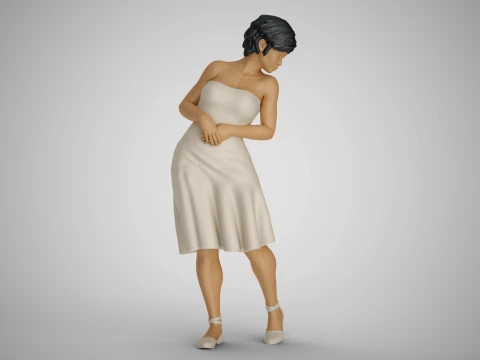 Water Splash Girl 2 3D Druckmodell