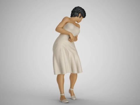 Water Splash Girl 2 3D Druckmodell