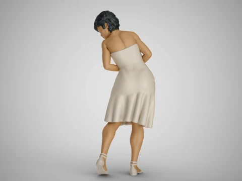 Water Splash Girl 2 3D Druckmodell
