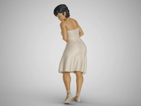 Water Splash Girl 2 3D Druckmodell