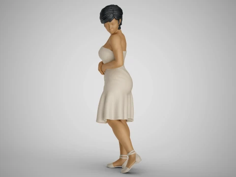 Water Splash Girl 2 3D Druckmodell
