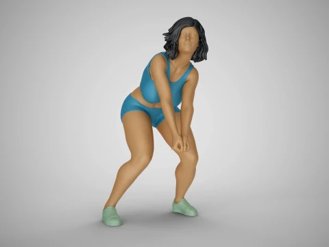 Volleyball Girl 3D Druckmodell