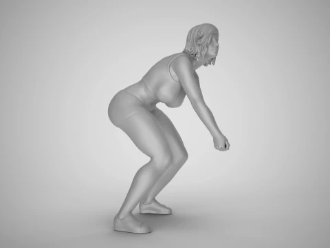 Volleyball Girl 3D Print Model