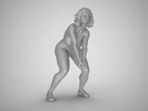 Volleyball Girl 3D Print Model
