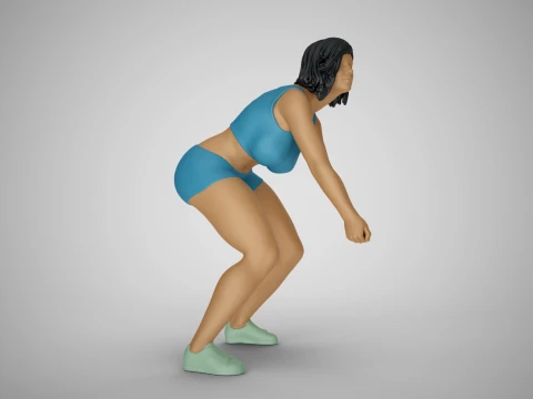 Volleyball Girl 3D Print Model