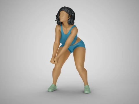 Volleyball Girl 3D Print Model