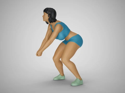 Volleyball Girl 3D Print Model