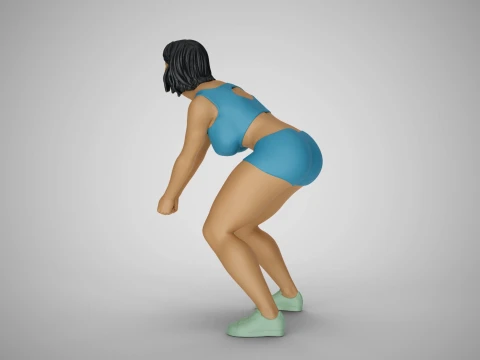 Volleyball Girl 3D Print Model