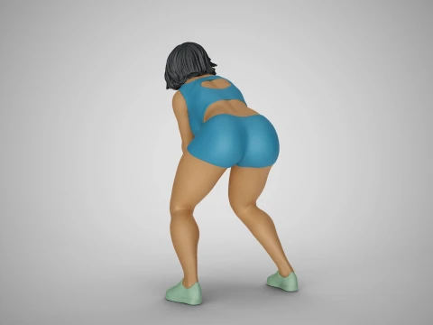 Volleyball Girl 3D Print Model