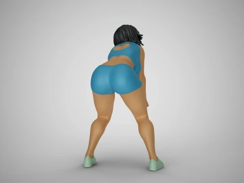 Volleyball Girl 3D Print Model