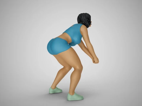 Volleyball Girl 3D Print Model