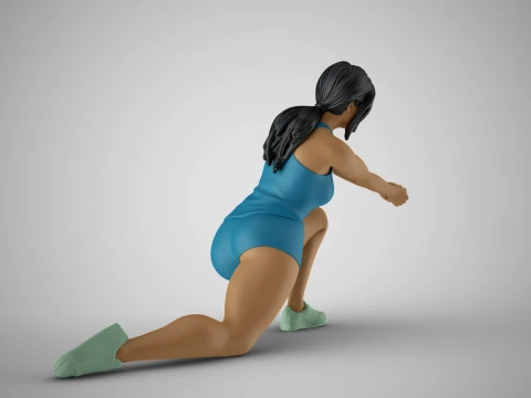 Volleyball Girl 2 3D Print Model
