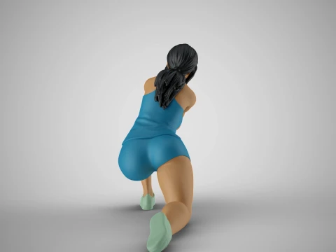Volleyball Girl 2 3D Print Model