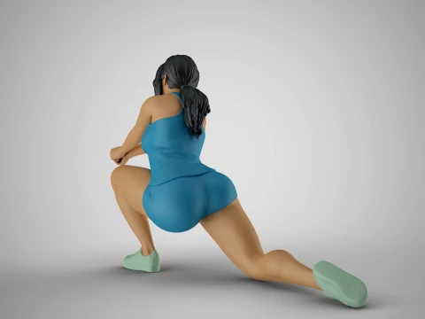 Volleyball Girl 2 3D Print Model