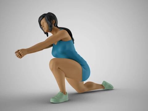 Volleyball Girl 2 3D Print Model