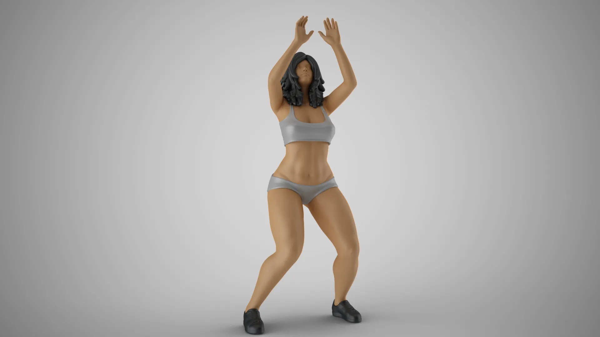 Volleyball Girl 3 3D Print Model .c4d .max .obj .3ds .fbx .stl .blend 