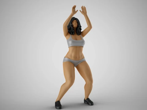 Volleyball Girl 3 3D 프린트 모델