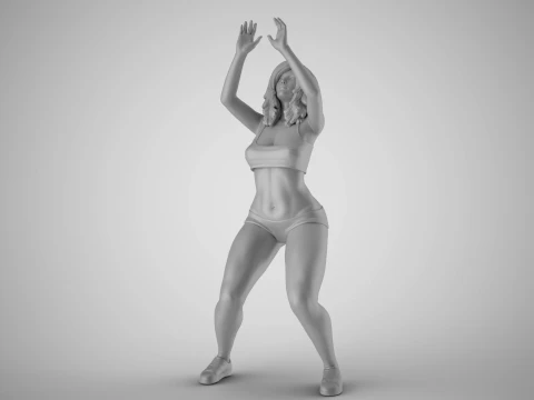 Volleyball Girl 3 3D Print Model