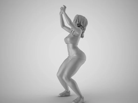 Volleyball Girl 3 3D Print Model
