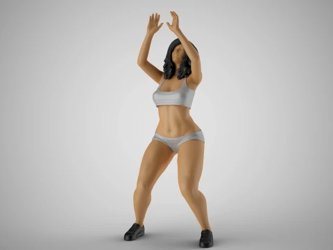 Volleyball Girl 3 3D Print Model