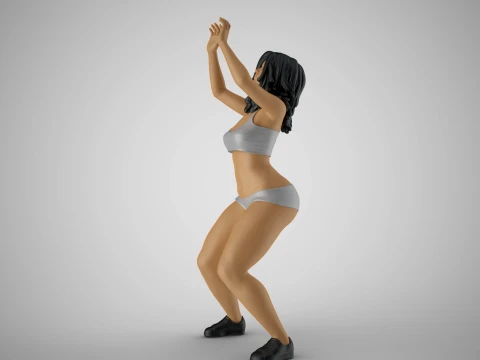 Volleyball Girl 3 3D Print Model