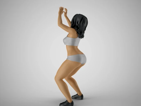 Volleyball Girl 3 3D Print Model