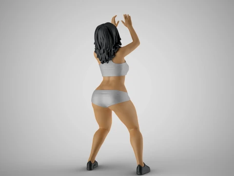 Volleyball Girl 3 3D Print Model