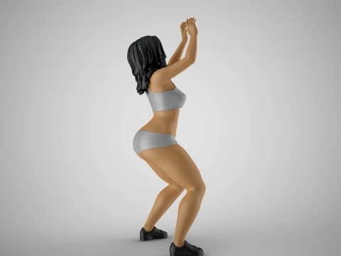 Volleyball Girl 3 3D Print Model