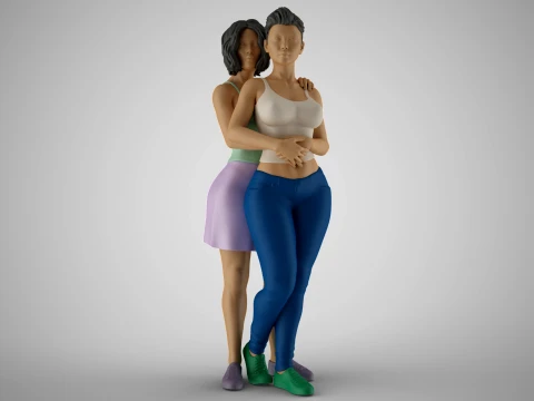 Two Friends Modelo de Impressão 3D