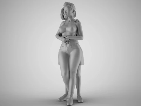 Two Friends 3D Print Model