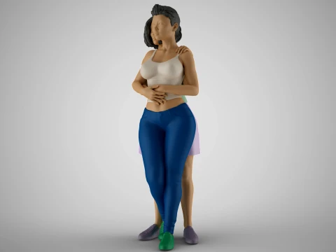 Two Friends 3D Print Model
